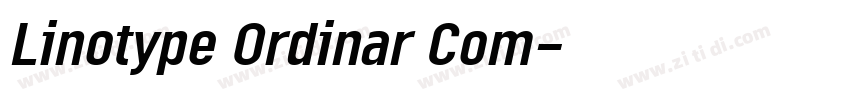 Linotype Ordinar Com字体转换